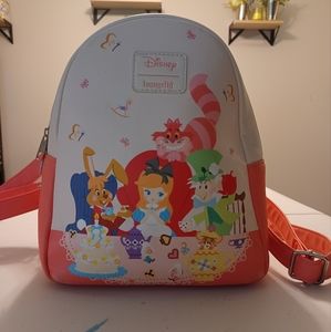 Loungefly Disney Alice in Wonderland Chibi Tea Party Backpack, Like New